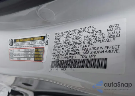 2023 Acura Rdx A-Spec Advance Package from USA, damaged, VIN 5J8TC2H88PL016919